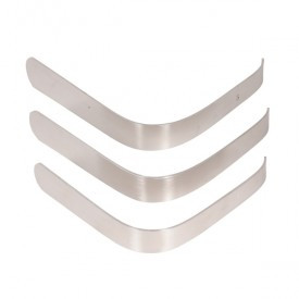 Stainless Steel L-Shape Tongue Depressor (Set of 3 Pieces)