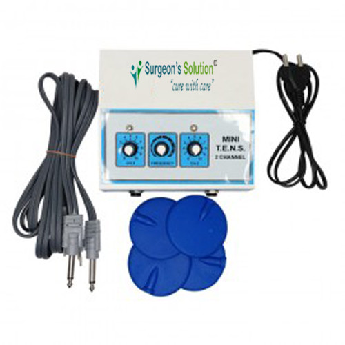 Surgeon's solution Tens Machine 2 Channel ELECTROTHERAPY DEVICE PORTABLE FOR PAIN RELIEF Make in India with 2 Year warranty