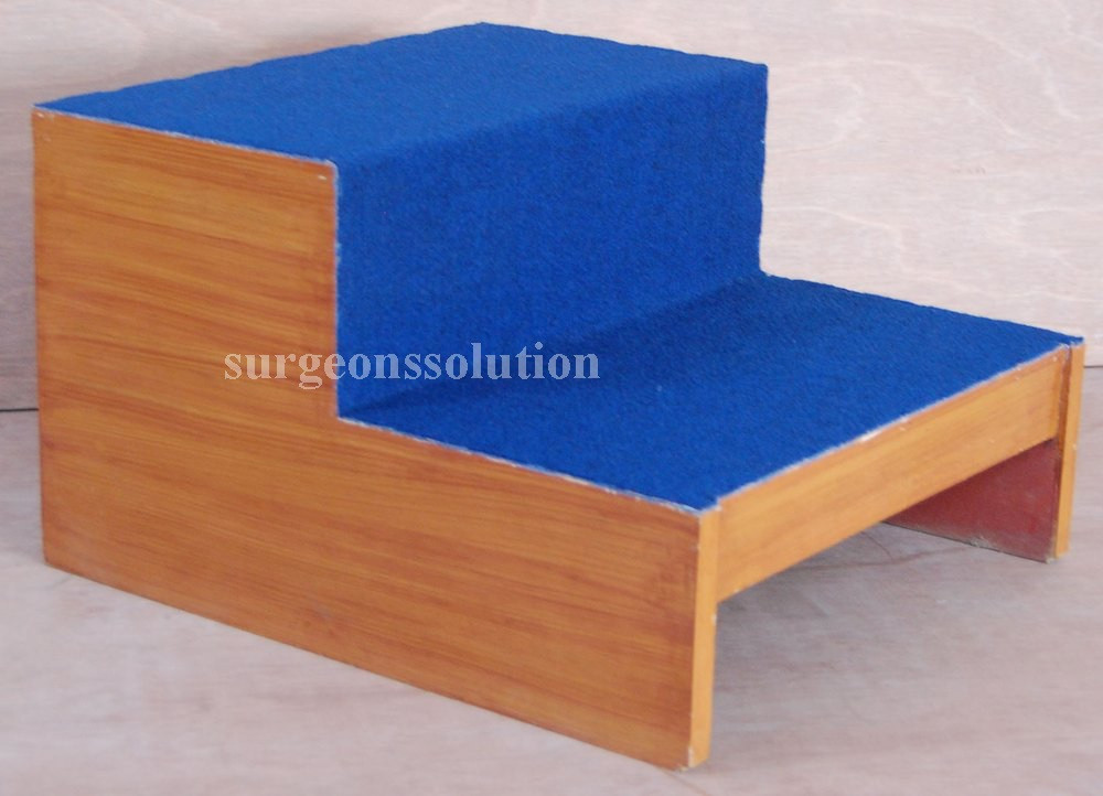 Double-Step Wooden Foot Stool