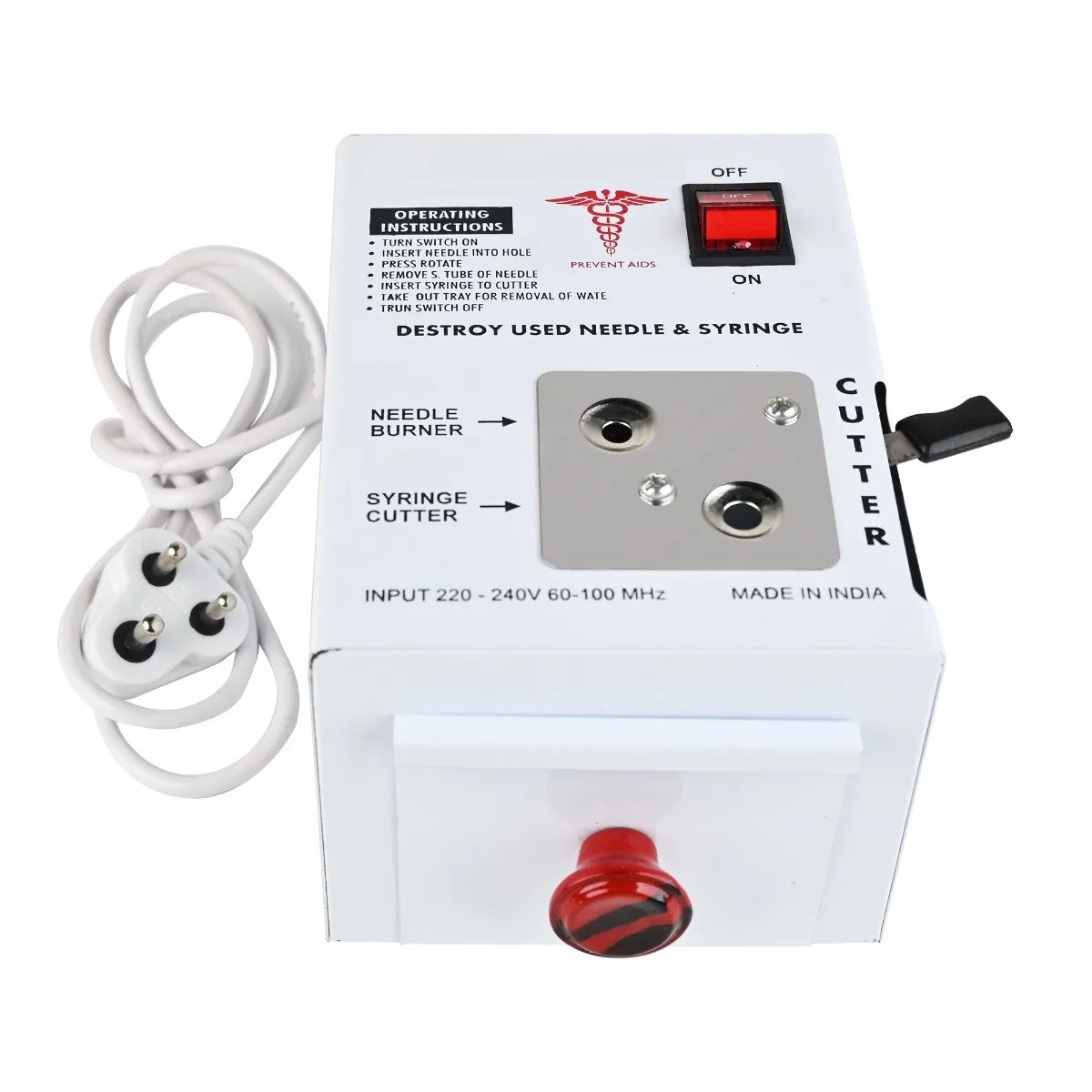 SecureMed Electric Syringe Needle Terminator  Economy